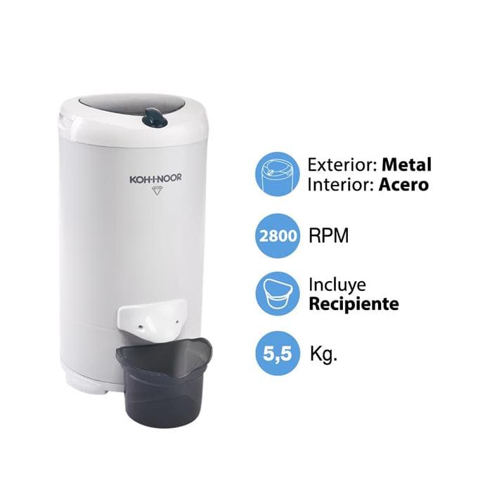 Secarropas KOHINOOR Centrifugo 5,5KG PREPINTADO thumbnail 3