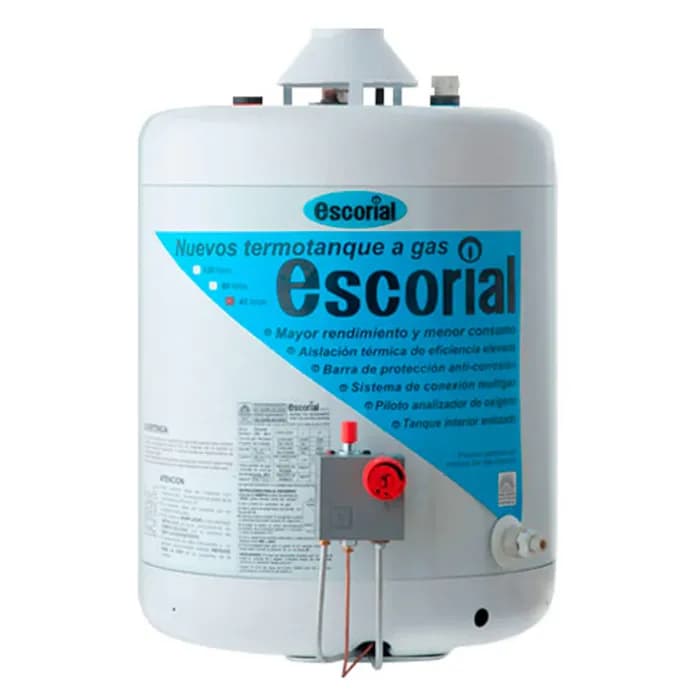 Termotanque A GAS 45lts- MG- Kit de Instalacion ESCORIAL  SUPERIOR  MULTIGAS