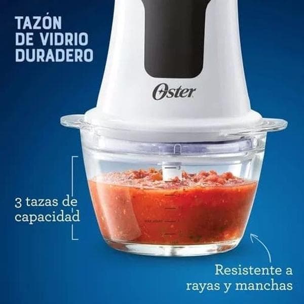 Mini CHOPPER OSTER (Picadora) Vaso Vidrio- 250Watt- 3 Tazas- 2Vel. thumbnail 3