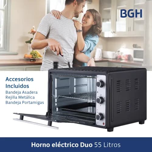 Hornito eléctrico BGH BHE55M23N 55 lt thumbnail 2