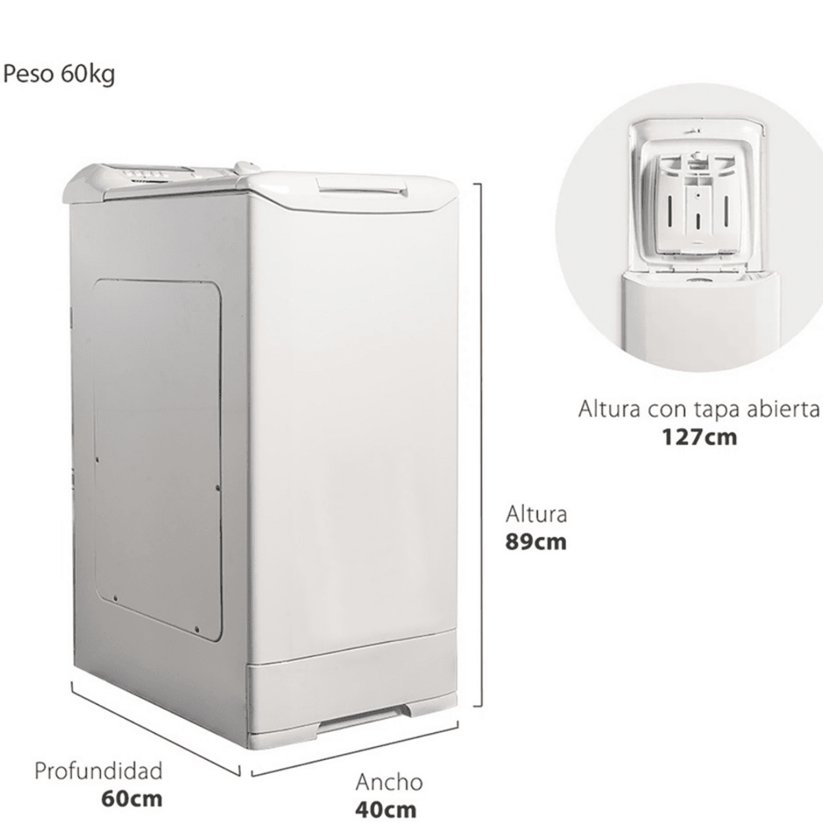 Lavarropas DREAN GOLD BLUE 10,6 ECO (1000rpm) thumbnail 3